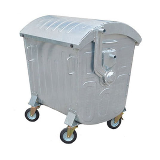 1100 Litre Dome Lid Hot Dip Galvanized Waste Bin Container NeatStore.NG
